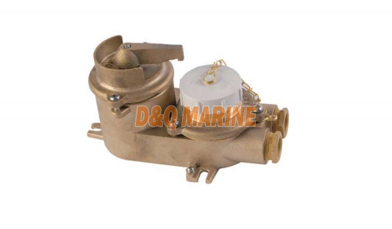 CZKLS2-2 10A Marine Brass Socket With Chain Switch - Image 1