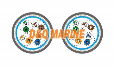 Cat 5e SF&UTP 24AWG 4P&8P MariLan Marine Lan Data & Communication Cables thumbnail 1