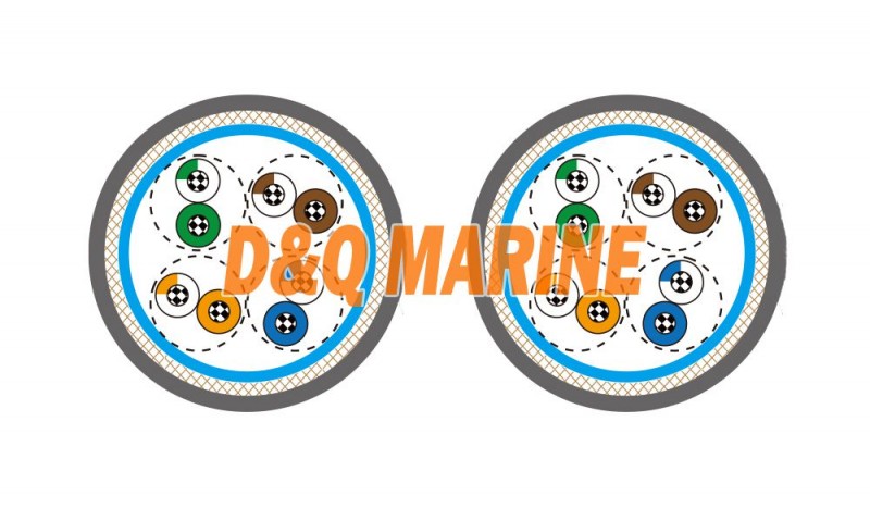Cat 5e SF&UTP 24AWG 4P&8P MariLan Marine Lan Data & Communication Cables - Image 1
