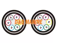 Flame Retardant Fiber Optic Cable F1 QFCI type-NEK 606 Marine Cable