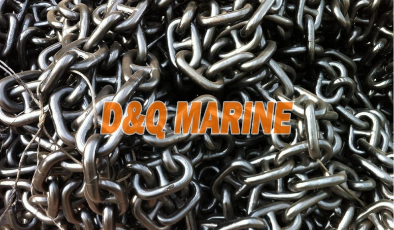Grade 2 12.5mm Black Painted Stud Link Anchor Chain - Image 1