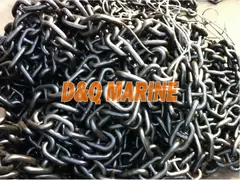 Grade 2 14mm Black Painted Stud Link Anchor Chain