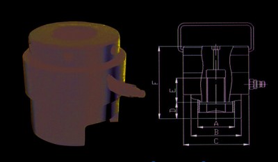 HLF Series Automatic reset hydraulic stretcher thumbnail 1
