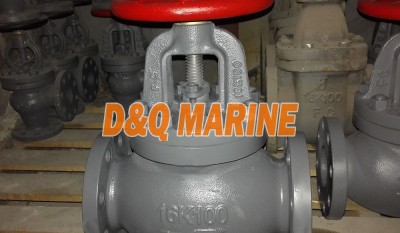 Marine Cast Iron 16K Screw Down Check Globe Valve JIS F7377 thumbnail 1