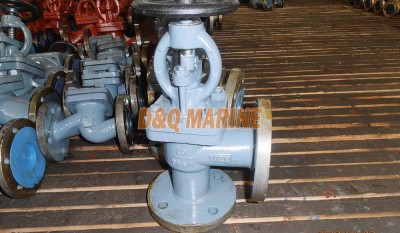 Marine Cast Steel Flanged Angle Valve GB/T584-2008 Type B/BS thumbnail 1