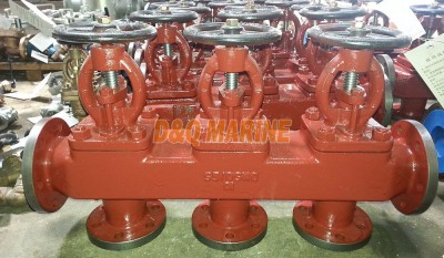 Marine Flanged Cast Iron Single Arrangement Suction Stop Check Box Valve GB/T1855-93 thumbnail 1