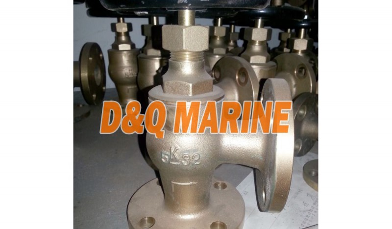 Marine Bronze/Brass Angle Valve JIS F7302 5K - Image 1
