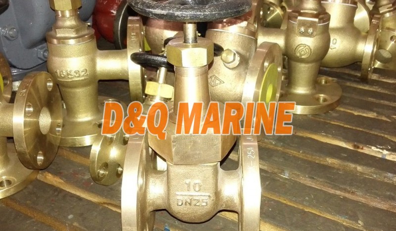 Marine Bronze/Brass Gate Valve JIS F7368 10K - Image 1