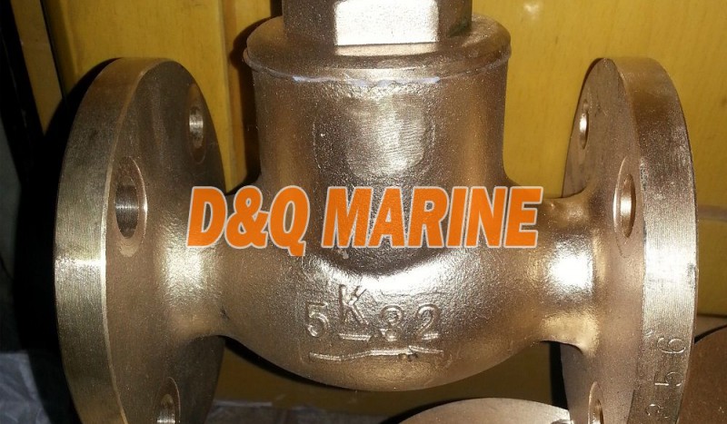 Marine Bronze/Brass Lift Check Valve JIS F7356 5K - Image 1