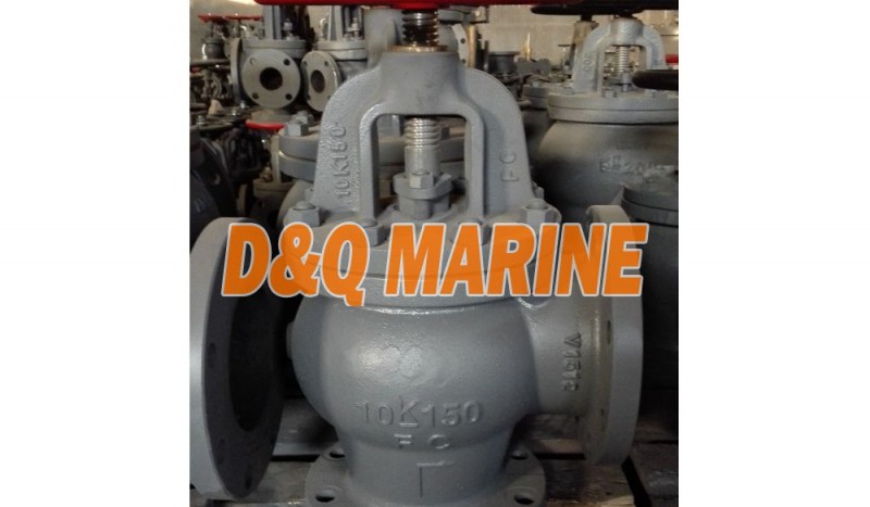 Marine Cast Iron 10K Screw Down Check Angle Valve JIS F7376 - Image 1