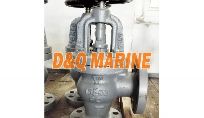 Marine Cast Iron 16K Angle Valve JIS F7310 thumbnail 1
