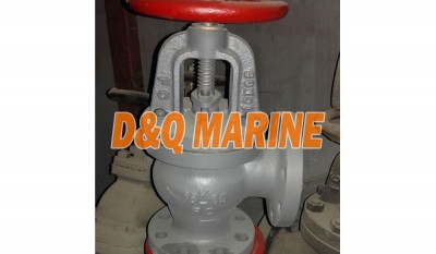 Marine Cast Iron 16K Screw Down Check Angle Valve JIS F7378 thumbnail 1