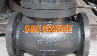 Marine Cast Iron 5K Swing Check Valve JIS F7372 thumbnail 1