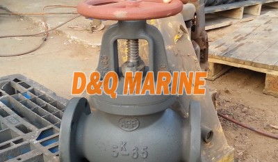 Marine Cast Iron Screw Down Check Globe Valve JIS F7353 5K thumbnail 1