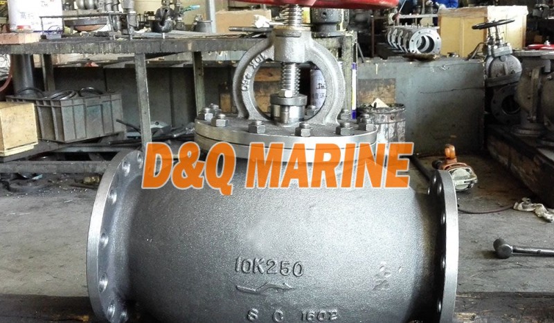 Marine Cast Steel 10K Screw Down Check Globe Valve JIS F7471 - Image 1