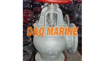 Marine Cast Steel 5K Screw Down Check Angle Valve JIS F7312C thumbnail 1
