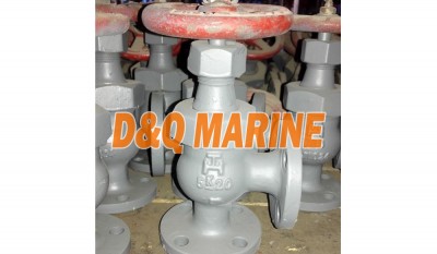 Marine Ductile Iron Angle Check Valve JIS F7322C 5K thumbnail 1