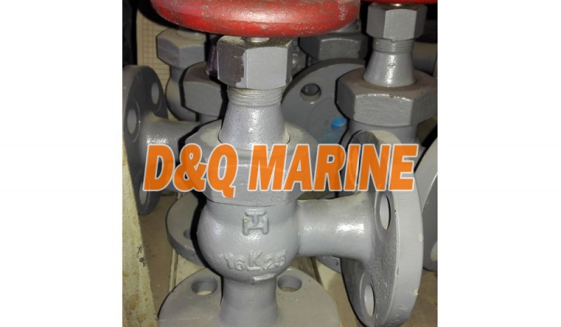 Marine Ductile Iron Angle Check Valve JIS F7324C 16K - Image 1