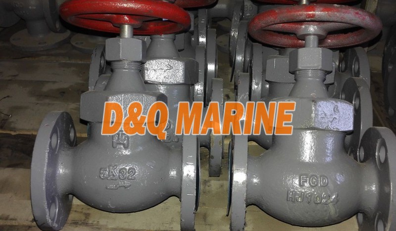 Marine Ductile Iron Globe Check Valve JIS F7321C 5K - Image 1