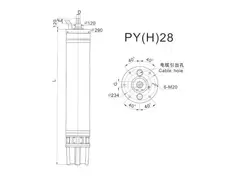PY(H)28 Series water(seawater) submersible electric motors