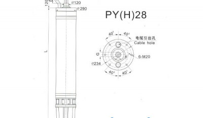 PY(H)28 Series water(seawater) submersible electric motors thumbnail 1