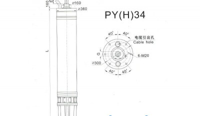 PY(H)34 Series water(seawater) submersible electric motors thumbnail 1