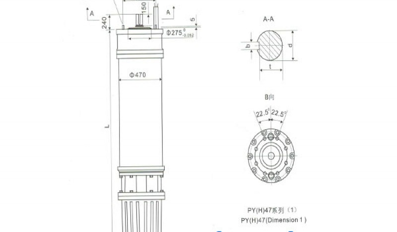 PY(H)47 Series water(seawater) submersible electric motors - Image 1