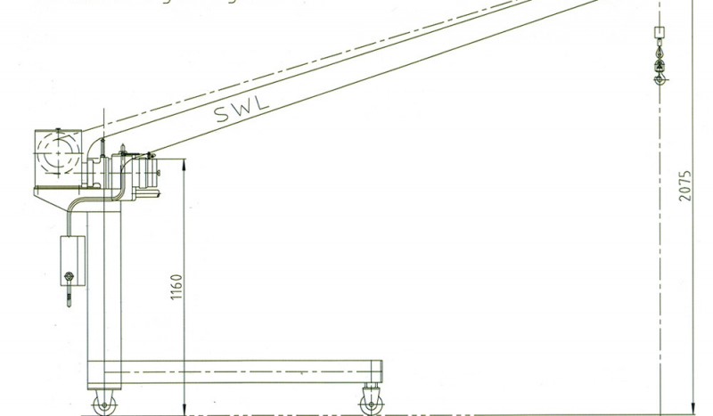 Pneumatic davit - Image 1