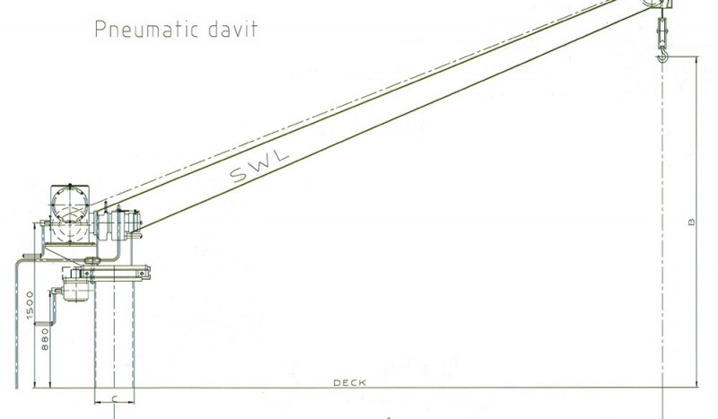 Pneumatic davit - Image 2