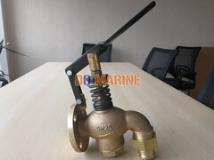 Marine Bronze/Brass Spring Loaded Self-Closing Drain Valve JIS F7398U