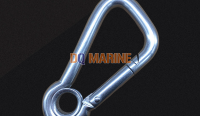 Stainless Steel Angle Snap Hook with Eye thumbnail 1
