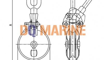 YB Series Marine Shackle Wire Rope Block thumbnail 1