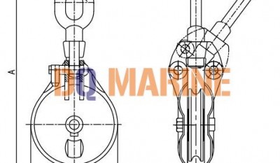 YB0 Series Marine Shackle Wire Rope Block thumbnail 1