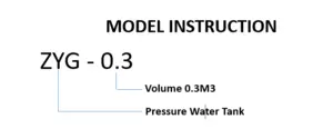 ZYG-0.3 Fresh Water Pressure Tank