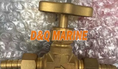 Brass Needle Valve with Corrugated Hose Ends thumbnail 1