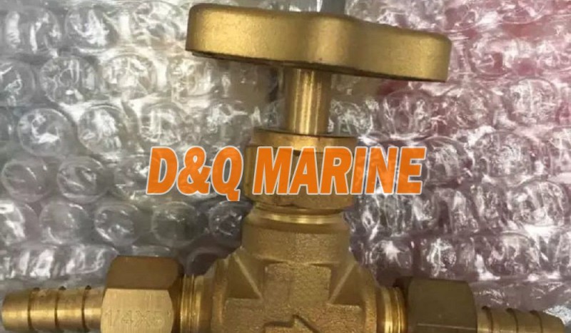 Brass Needle Valve with Corrugated Hose Ends - Image 1