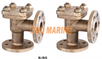 Marine Bronze Flanged Angle Check Valve GB/T589-93 Type B/BS thumbnail 1