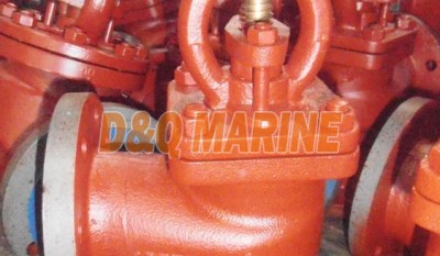 Marine Cast Iron Flanged Angle Stop Check Valve GB/T591-2008 Type B/BS thumbnail 1