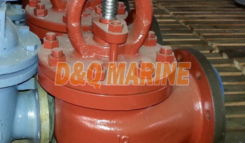 Marine Cast Iron Flanged Angle Stop Valve GB/T590-2008 Type B/BS - Image 1