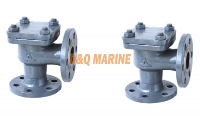 Marine Cast Steel Flanged Angle Check Valve GB/T586-93 Type B/BS thumbnail 1