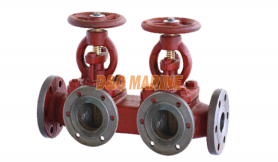 Marine Flanged Cast Iron Single Arrangement Exhaust Stop Box Valve GB/T1856-93 thumbnail 1